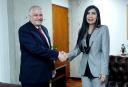Presidenta del TSJ, Mag. Gladys María Gutiérrez Alvarado, se reunió con el Embajador de Cuba en Venezuela 01.jpg - 