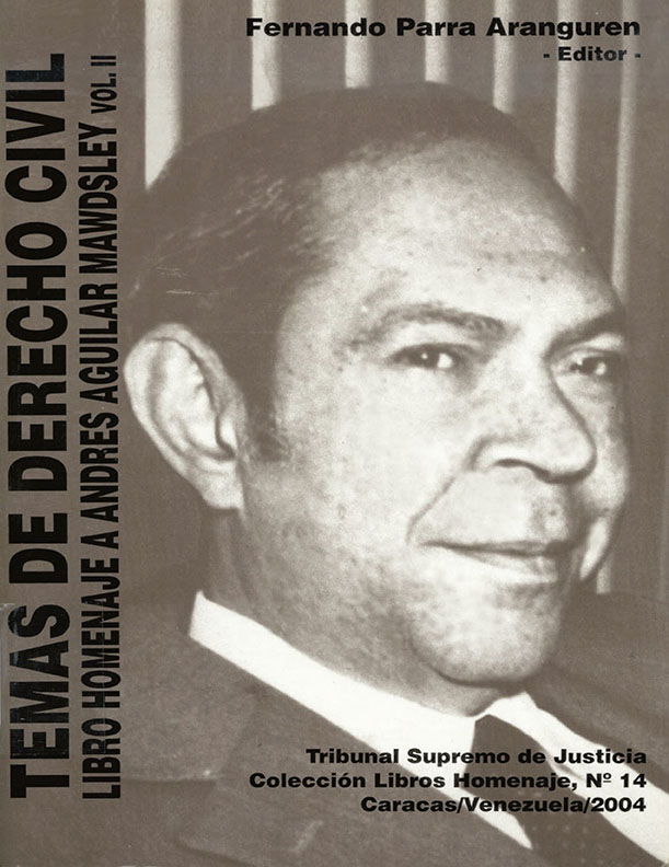 Temas de Derecho Civil. Homenaje a Andrés Aguilar Mawdsley. Tomo II