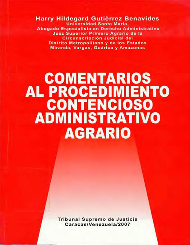 Comentarios al procedimiento contencioso administrativo agrario